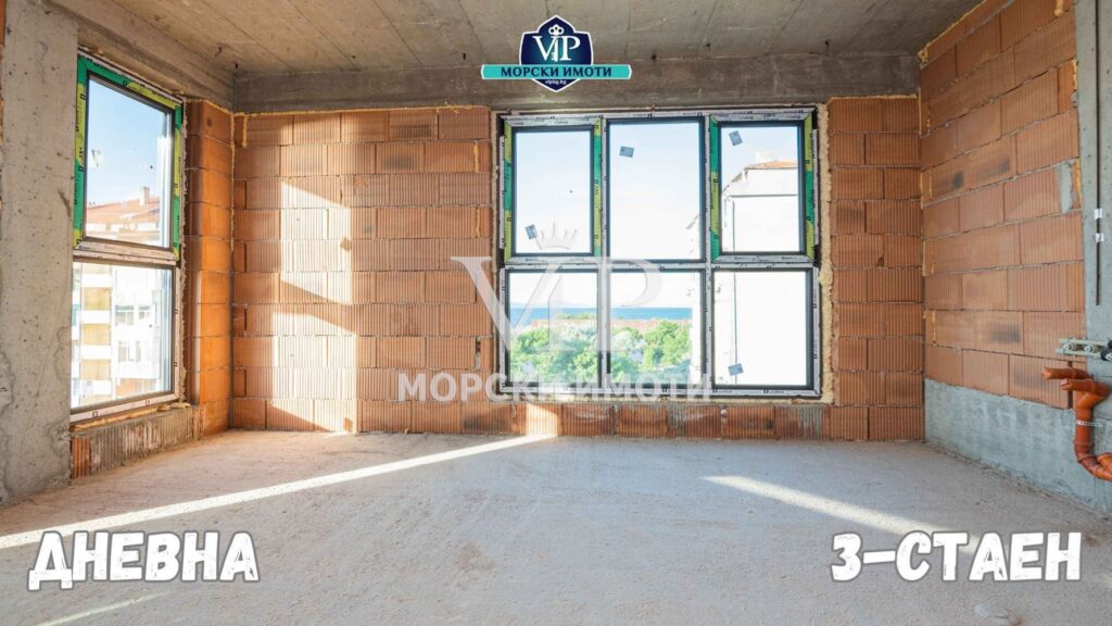 3-стаен - ПАНОРАМА МОРЕ - Спални 13 кв.м. - Бани 4 кв.м. ! КРАСИВА СГРАДА на Морския бряг - 4 - Ricom Bulgaria